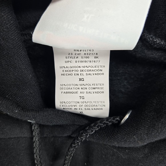 Champion Men's Pullover Logo‎ Midweight Hoodie Black Size XL EUC - Picture 7 of 7